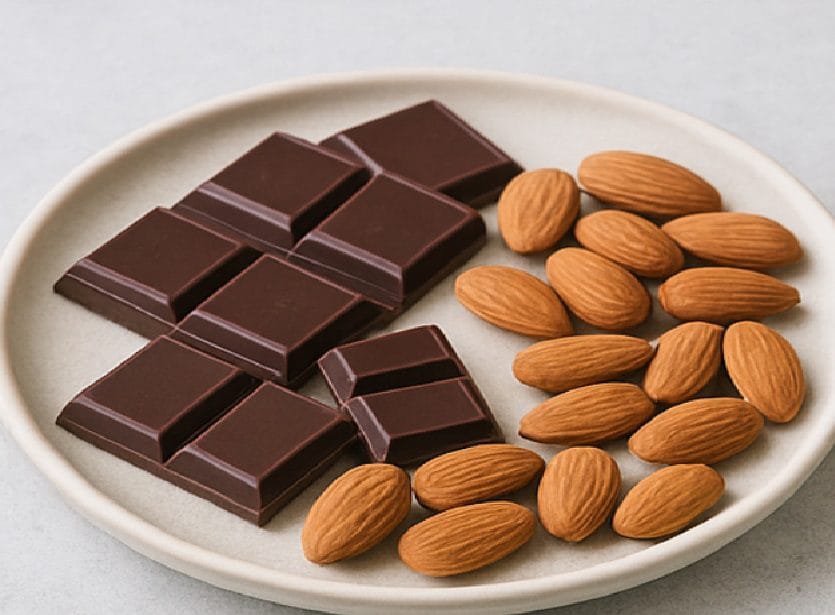 Guilt-Free Sweet Treat: Dark Chocolate and Almonds