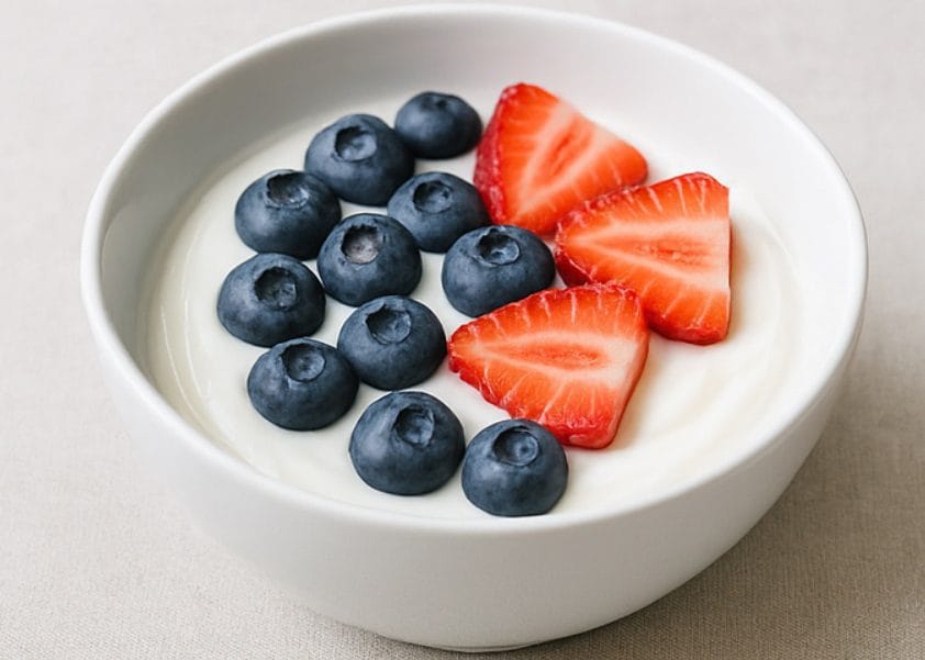 Healthy Snacks: Greek yogurt with fruit