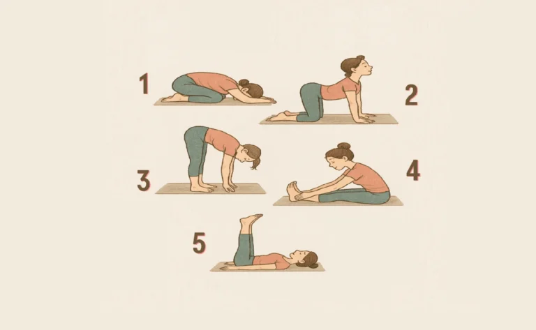 Relaxing yoga poses for stress relief and relaxation