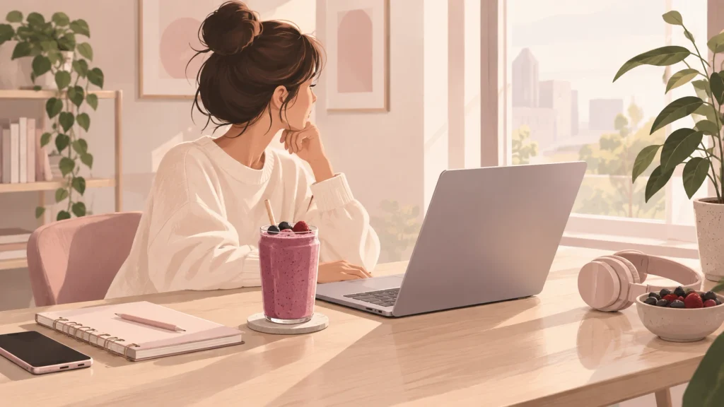simple smoothie for busy workdays at home